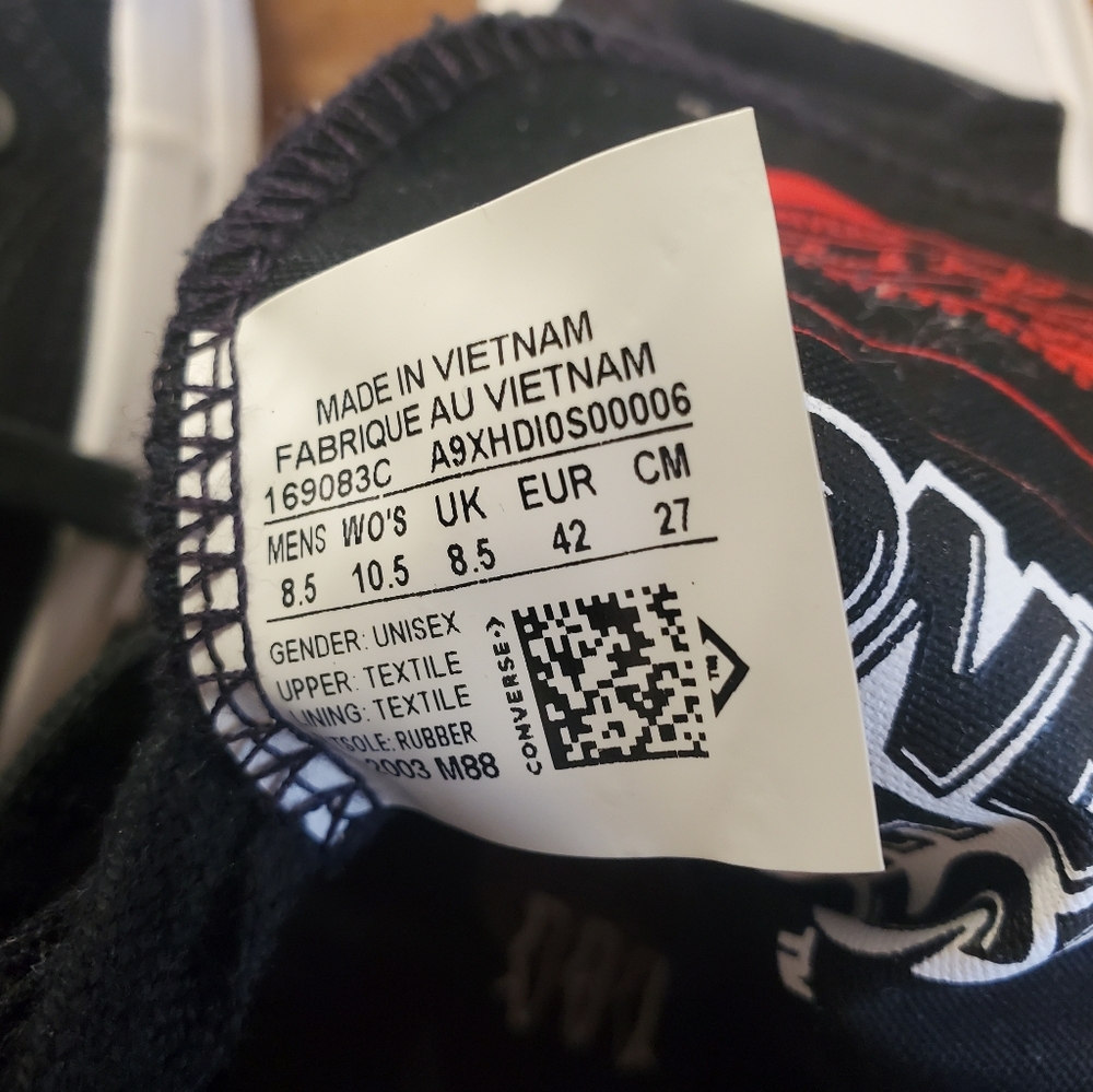 KITH x Looney Tunes x Chuck Taylor All Star 1970 High 'Black'Favorite Men 8.5 - Picture 7 of 9